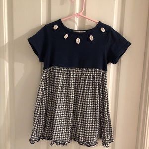 Christie Brooks🥳2xHP🥳Navy Blue flowered Dress